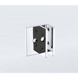 Glass-to-wall/floor Shower Screen F-bracket in Chrome