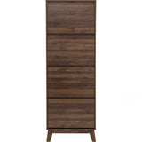 Hirado Tall Shoe Cabinet - Cocoa