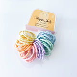 MANGO JELLY Kids Hair Ties (3cm) - Silky Pop Pastel - Three Pack