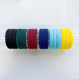 MANGO JELLY Metal Free Hair ties (4.5cm) - School Colour Maroonn 10P - Six Pack