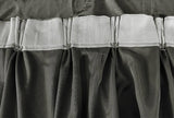 Large Thick Velvet Curtains Warp Knitted Velvet 540x270cm+Hooks Pinch Pleat Grey