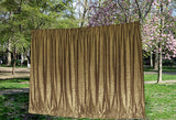 Large Thick Velvet Curtain Stunning Flocking 560x230cm+30Hooks Gold