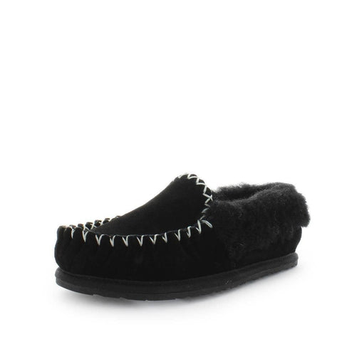 JUST BEE Women's CRAFTS Slippers Black 7US