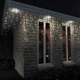 Solar 200 LED Icicle Lights – 3.9m x 33cm, available in 3 Colors - Cool White