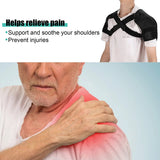 NNEOBA Double Shoulder Brace Wrap Neoprene Compression Sleeve