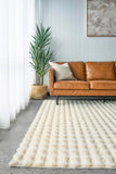 Bubble Washable Rug - Natural 140X70Cm