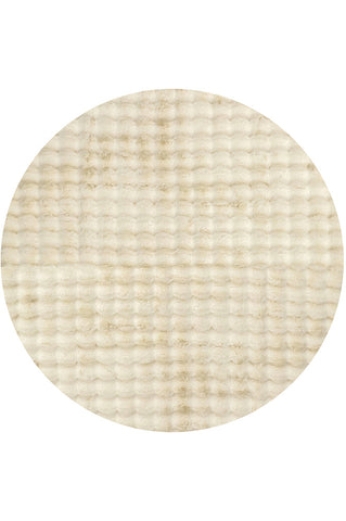 Bubble Washable Rug - Natural 150X150Cm