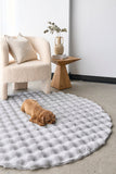 Bubble Washable Rug - Silver 200X200Cm