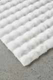 Bubble Washable Rug - White 140X70Cm