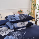 Queen/King Comforter Set, Navy Blue Floral 3-Piece Bedding, Soft Microfiber for All Seasons