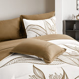 SOFT Floral Comforter Set, Queen/King Size, Plush Winter Bedding with Pillowcases