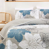 Intricate Quilted Coverlet and Pillowcases Set: Artistry in Every Stitch - Queen size