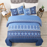 Nature Lover's Quilted bedspread and pillowcovers set: Inspired by the Outdoors - Queen size