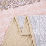 Crafted Quilted Bedspread and Pillowcases Set: A Testament to Skilled Craftsmanship - Queen size