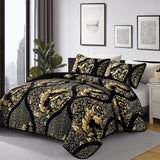 Luminous Quilted Coverlet and Pillowcases Set: Brighten Your Bedroom Atmosphere - Queen size