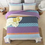 Quirky Quilted coverlet and pillowcovers set: Add Personality to Your Space - Queen size