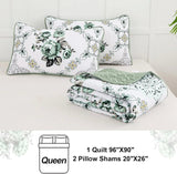 Exquisite Quilted Bedspread and Pillowcases Set: A Touch of Elegance for Your Space - Queen size