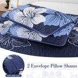 Lavish Quilted Coverlet and Pillowcases Set: Luxurious Comfort for Your Bed - Queen size