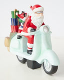 Santa On Scooter 21cm