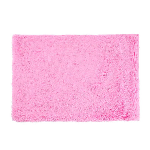 Fluffy Pet Blankets-Soft Faux Fur, Anti-Anxiety Cozy Throws for Cats and Dogs, M 80*55cm bright pink