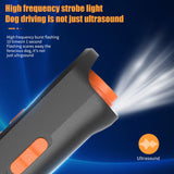 Compact Ultrasonic Dog Training Remote - Handheld Anti-Bark Device with LED and Adjustable Strap