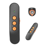 Compact Ultrasonic Dog Training Remote - Handheld Anti-Bark Device with LED and Adjustable Strap