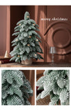 55cm Frosted Mini Christmas Tree – Snow-Covered Indoor Holiday Decoration