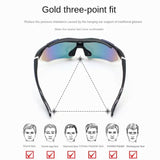 Multifunctional Cycling Glasses - Windproof and UV Protection Sports Eyewear  Black