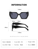 Bold Oversized Black Frame Sunglasses | UV400 Designer Fashion Shades