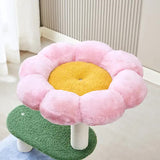 Floral Cat Tree with Cozy Hideaway and Scratching Posts (50x38x92 cm)