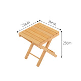 Outdoor folding single stool-log color