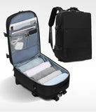 Multi-Compartment Travel Backpack with Shoe Storage and Wet-Dry Separation (Black)31cm(L)*17cm(W)*42cm(H)