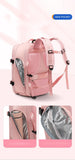 Multi-Compartment Travel Backpack with Shoe Storage and Wet-Dry Separation (Black)31cm(L)*17cm(W)*42cm(H)