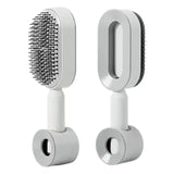 Self-Cleaning Hair Brush with One-Click Release | Massage Cushion Design, Anti-Frizz and Detangling Brush