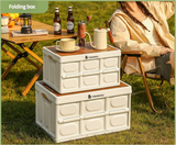 43.5*30*24 cm Collapsible Green Outdoor Storage Box | Large Capacity, Foldable to 6cm, Durable Design