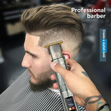 Professional Buddha head Design Hair Clipper - Cordless Hair Trimmer with Digital Display, Adjustable Guards, and USB Charging