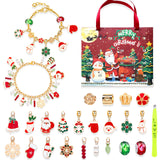 M-20 Christmas Jewelry Advent Calendar - DIY Charm Bracelet Kit with 24 Days of Surprises