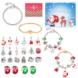 M-05 Christmas Jewelry Advent Calendar - DIY Charm Bracelet Kit with 24 Days of Surprises