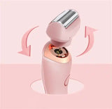 Pink 2-in-1 Electric Razor for Women - Multifunctional Rechargeable Hair Removal Shaver