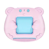 Pink Bear-Shaped Early Education Card Reader - Interactive Learning Toy with 510 Flashcards for Kids