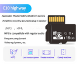 2PCS 16GB Micro SD Card C10 High-Speed Memory Card - Ideal for MP3 Players, Cameras, Radios, and More