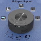 Portable Mini Projector with Smartphone Screen Sync, USB, and HDMI Input