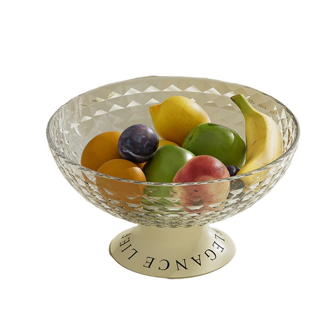 Transparent diamond fruit tray 25.8/12.8cm * 13.5cm