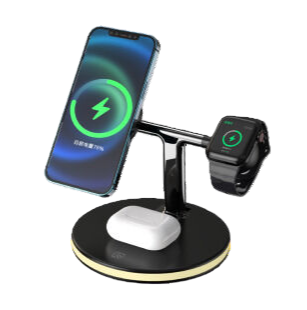 Magnetic three in one wireless charger (detachable)