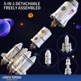 Premium gift box packaging 5in1 Shuttle Rocket Space Toy Projection For 3+Kids 2Astronauts Launcher Lamp AU