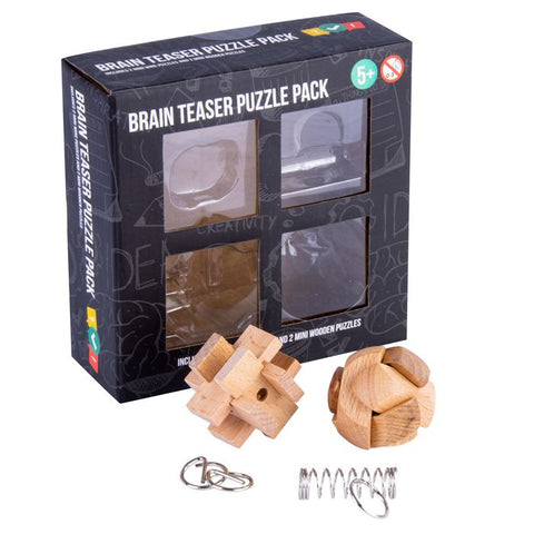 Brain Storm Mini Brain Teaser Puzzle 4 Pack