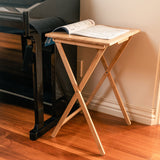 2pc Bamboo Folding Laptop Tray & Snack Table