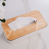 Bamboo Fiber Tissue Box Tissue Dispenser Organizer