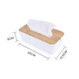 Bamboo Fiber Tissue Box Tissue Dispenser Organizer