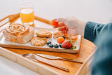 Bamboo Serving Tray With Drawer